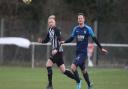 Frank Jowle (left) was on target for Six Bells in the Herts Ad Sunday League. Picture: KARYN HADDON