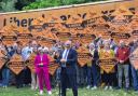 Ed Davey and Daisy Cooper in Harpenden during the last day of the General Election campaign