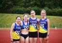 St Albans Athletics Club's 4x400m relay squad, including Phoebe Gill (second from right). Picture: WILL BOWRAN