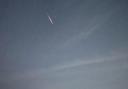 A meteor streaks across the skies of St Albans in the early hours of August 13