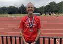 Andy Jordan at the Tooting track. Picture: ST ALBANS STRIDERS