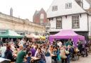 The six-hour street party drew a huge crowd.