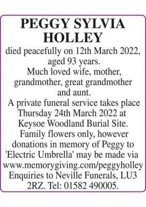 PEGGY HOLLEY