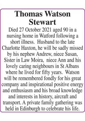 Thomas Watson Stewart