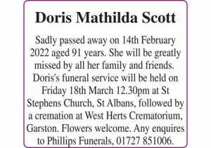 Doris Mathilda Scott