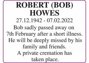 ROBERT (BOB) HOWES