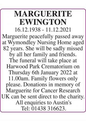 MARGUERITE EWINGTON