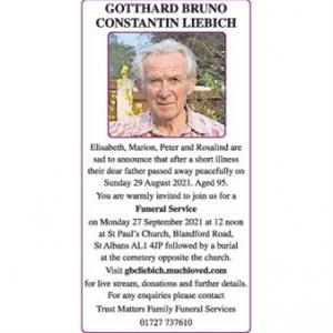 GOTTHARD BRUNO CONSTANTIN LIEBICH