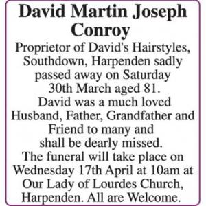 David Martin Joseph Conroy