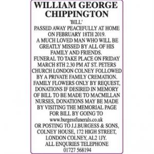 William George Chippington 
Bill