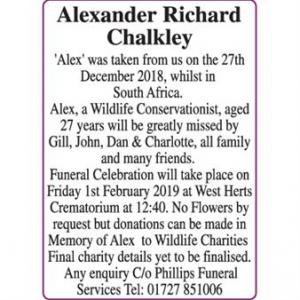 Alexander Richard Chalkley