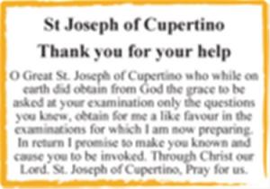 St Joseph of Cupertino