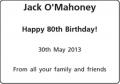 Jack OMahoney