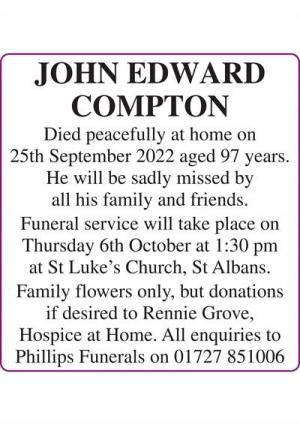 JOHN EDWARD COMPTON