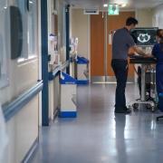 A general view of staff on a NHS hospital ward.