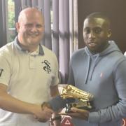 Gabriel Asare-Bekoe (left) was among the goals again for Welwyn Warriors. Picture: JAMES HILLIER