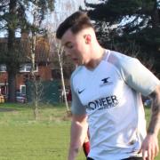 Jimmy Talbot scored as Hatfield Seniors beat Welwyn Warriors in Division Two of the Herts Ad Sunday League. Picture: BRIAN HUBBALL