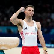 Great Britain's Max Whitlock following his performance on pommel horse. Picture: MIKE EGERTON/PA