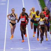 Phoebe Gill (left) in the semi-final of the 800m at the 2024 Paris Olympics. Picture: DAVID DAVIES/PA