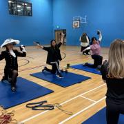 The High Sheriff took part in HAWA Multicultural Services' women-only gym and fitness group