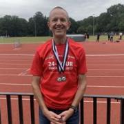 Andy Jordan at the Tooting track. Picture: ST ALBANS STRIDERS