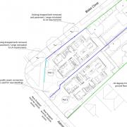 The plans would see two new five-bedroom homes built