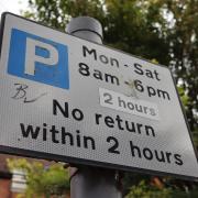 A parking sign in Harpenden