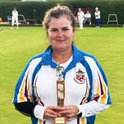 Carol Glanfield of Harpenden Bowling Club was the winner of the 2024 district champion of champions competition. Picture: HBC