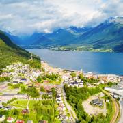 Picture postcard Andalsnes in Norway