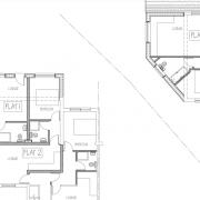 Floor plans for the proposed flats