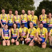 The St Albans Striders squad at the Herts 10k. Picture: RICHARD UNDERWOOD