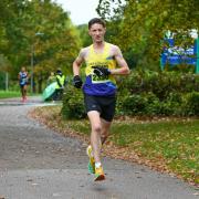 Steve Buckle was the winner of the Stevenage Marathon. Picture: KEITH FENWICK