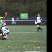 Sophia Amanor remarkably didn't score for Harpenden Town. Picture: TOBY HOWE