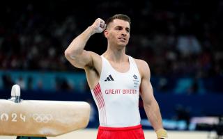 Great Britain's Max Whitlock following his performance on pommel horse. Picture: MIKE EGERTON/PA