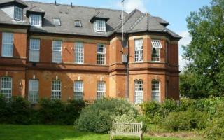 One of the old hospital buildings