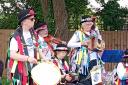 The 'So XSighted' Morris dancers performed for residents at Elgar Court Care Home