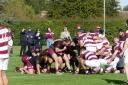 Hitchin in action against Ruislip earlier this season