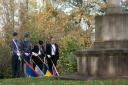 Armistice Day service at Hatfield War Graves