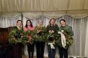 The festive fundraising began with an sell-out wreath-making evening at The Vine pub