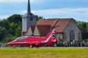 Busy - crowds flocked to see the iconic aircraft