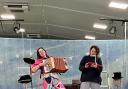 Lianne Harvey and Lizzie Muncey rehearse 'Treasure Island'