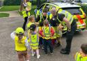 The children had the opportunity to listen to the officers as they explained their role and demonstrated some of their equipment