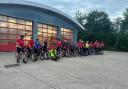 22 Fire Fighters cycled 180 miles in one day