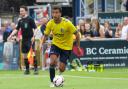 Zane Banton scored and was then sent off for St Albans City at Torquay. Picture: JIM STANDEN