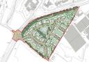 A proposed site layout for the Copsewood development in Bricket Wood.