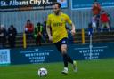 Matt Lench got the St Albans City consolation goal against Basford. Picture: JIM STANDEN