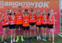 The Hertfordshire 10k squad at Brighton including four St Albans Striders. Picture: STRIDERS