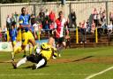 Paul Bastock in action during his playing days at St Albans.