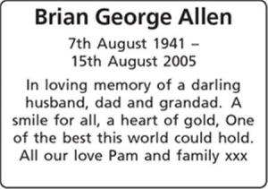 Brian George Allen