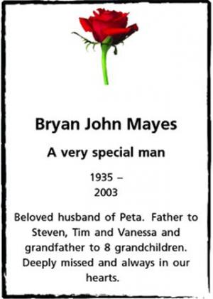 Bryan John Mayes